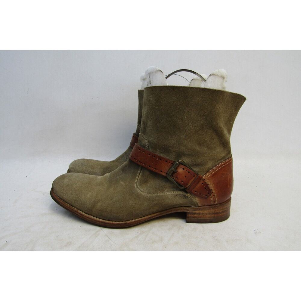 NDC Womens Size 36.5 EUR Brown Suede Buckle Ankle Fashion Boots